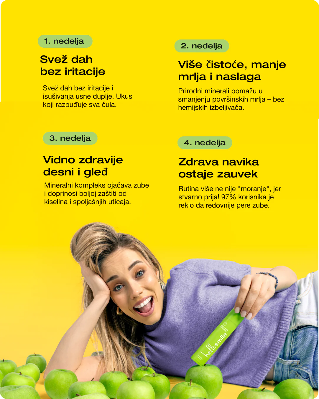 Pasta za zube Zelena jabuka - Image 11